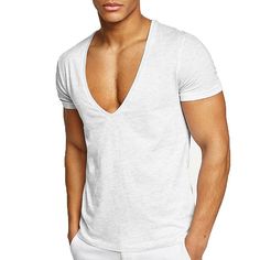 Season:Summer; Fabric:100% Cotton; Sleeve Length:Short Sleeve; Look After Me:Wet and Dry Cleaning,Washable; Gender:Men's; Style:Big and Tall,Fashion,Sports,Lightweight; Elasticity:Micro-elastic; Tops Type:T shirt Tee; Occasion:Vacation,Casual,Holiday; Fit Type:Regular Fit; Pattern:Plain; Neckline:V Neck; Front page:FF; Listing Date:04/01/2022; Bust:; Hips:null; Length:; Length [Bottom]:null; Shoulder Width:null; Waist:null; Fit US Size:null; Fit UK Size:null; Fit EU Size:null; Sleeve Length:null Mens Workout Shirts, Mens Casual T Shirts, Vintage T Shirts, Marlon Brando, James Dean, Estilo Chic, Sports Fashion, Cool Graphic Tees, Moda Vintage