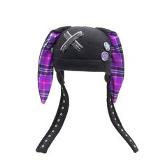 Stay extra toasty but still punk rock cool with this Pin Punx Bunny Hat! Harajuku-inspired with zippers, safety pins, and two Pawstar Buttons, you're sure to stand out in the crowd with this rockin' and rollin' fashion statement. Keep it cute and edgy; get your's today!  ★ Size ★  Standard 24" -25"  Plus Size 25" - 26"  Discover quality you can trust with Pawstar. Since 2003, Pawstar has been dedicated to crafting high-quality products that are made in the USA and covered by a superior manufactu Emo Scene Kid, Visual Kei Fashion, Kei Fashion, Inner Ear, Bunny Hat, Harajuku Style, Floppy Ears, Beanie Cap, Safety Pins