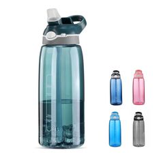 the water bottle is in different colors and sizes