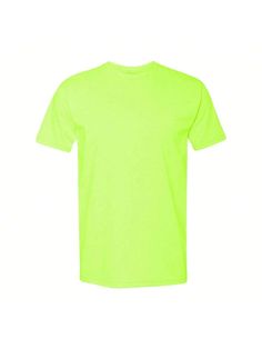 4.3 oz./yd, 60/40 combed ringspun cotton/polyester, 32 singles. Fabric laundered . Set-in CVC 1x1 baby rib collar. Side seams. Tear away label.Unisex CVC T-Shirt (Neon Yellow) Yellow    Fabric   Non-Stretch  Men Clothing, size features are:Bust: ,Length: ,Sleeve Length: Neon Cotton Crew Neck T-shirt, Neon Cotton Short Sleeve Tops, Neon Yellow Cotton T-shirt For Spring, Casual Neon Cotton T-shirt, Plain Green T-shirt For Spring, Casual Neon Yellow Cotton T-shirt, Yellow Basic Pre-shrunk T-shirt, Yellow Fabric, Men Clothing