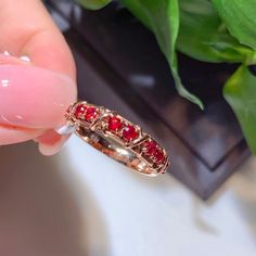 At our establishment, we take pride in guaranteeing the authenticity of every gemstone. Each piece of jewelry features natural stones sourced from the world's most renowned regions. Our rubies are procured from Mozambique and Sri Lanka, while our sapphires are exclusively from Sri Lanka. Our emeralds are sourced from Zambia and Colombia, with tourmalines and amethysts originating from Brazil. Additionally, our opals are from Australia and Ethiopia. Rest assured, all our gold is of the highest ca Rose Gold Ruby Ring In Fine Jewelry Style, Rose Gold Ruby Gemstone Promise Ring, Rose Gold Ruby Ring For Promise, Lab-created Ruby Ring In Rose Gold With Prong Setting, Rose Gold Ruby Ring With Lab-created Gemstone, Anniversary Rose Gold Ruby Ring With Lab-created Ruby, Anniversary Rose Gold Lab-created Ruby Ring, Anniversary Rose Gold Ruby Ring, Rose Gold Ruby Birthstone Ring With Accent Stones