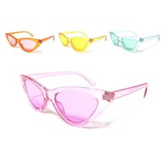 These women's vintage retro cat eye  sunglasses offer UV 400 protection, colorful  plastic frames and multi color cat eye lenses.   These sunglasses are great for any occasion . Free shipping in the United States. Eye Lenses, Retro Cats, Cat Eye Sunglasses, Cat Eye, Vintage Ladies, Retro Vintage, Lenses, Multi Color, United States