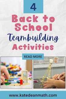 the back to school team building activities are great for kids and adults alike with their own hands