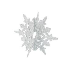 a snowflake is shown on a white background