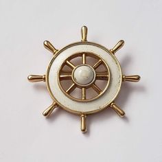 Unique Collectible Brooch  No Returns Ships Wheel, Hendersonville Nc, Ship Wheel, Unique Collectibles, Unique Pendant, Vintage Brooch, Nautical Theme, Vintage Children, Vintage Brooches