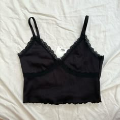 - Brand New With Tags Summer Top Tank Top Camisole Shirt Y2k Grunge Acubi Casual Bra Friendly Top For Night Out, H&m Casual Cami Tank Top, Casual H&m Cami Tank Top, H&m Fitted Cami Tank Top, Spring Bra Friendly Black Tank Top, Spring Bra-friendly Black Tank Top, H&m Fitted Cami Top, Trendy Sleeveless H&m Tank Top, H&m Spring Cami Tops