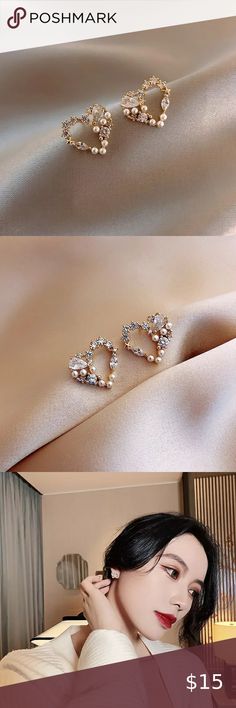 🛍 Korean 2020 fashion earrings Love Pearl Stud Earrings Simple Female Earrings 2020 Personality elegant Trend Earrings Jewelry Earrings Trendy Earrings For Anniversary And Mother's Day, Trendy White Earrings For Mother's Day, Heart Earrings For Mother's Day Party, White Pearl Earrings For Valentine's Day Party, White Heart Drop Earrings For Mother's Day, White Heart-shaped Pearl Earrings For Party, White Earrings For Valentine's Day Party, Valentine's Day Pearl Earrings For Party, Valentine's Day White Pearl Earrings