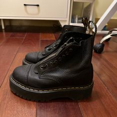 Black Platform Doc Martens For Sale!! Only Been Worn A Couple Of Times! Willing To Negotiate! Platform Doc Martens, Doc Marten Boots, Doc Marten Boot, Doc Marten, Dr Martens Black, Black Platform, Dr Martens Shoes, Martens Shoes, Doc Martens