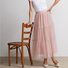 Brand New Tiered Tulle Tutu Skirt By Lena. It's Time To Slay With Some Sassy Vibes In This Tulle Skirt! The Tiered Style Brings Elegance, And Its Perfect Length Is All About That Sweet Balance Between Classy And Fun. Rock It With A Snug Top And Killer Stilettos For A Lit Brunch Date Look. Sz M Chic Non-stretch Tulle Skirt, Elegant Non-stretch Tiered Skirt, Elegant Non-stretch Tulle Skirt, Chic Non-stretch Tiered Skirt, Spring Stretch Tulle Maxi Skirt, Non-stretch Tulle Maxi Skirt, Stretch Tiered Tulle Maxi Skirt, Feminine Skirt For Spring, Spring Long Tulle Skirt Bottoms