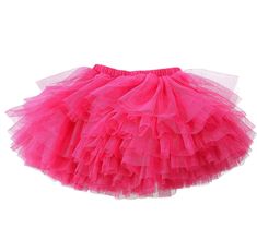 Our classic tiered princess tutu skirt in a softer mesh material. Skirt has six layers of tiered tulle, is lined and has an elastic waist. Measurements: 1/2: Length: 8.3" 3/4: Length: 9.8" 5/6: Length=11.4" 7/8: Length=12.2" Hot Pink Tulle Skirt, Powerpuff Girls Costume, Pink Tutu Skirt, Pink Tulle Skirt, Assistant Director, Costume Inspo, Princess Tutu, Pink Tutu, Pink Tulle