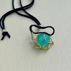 D20 Necklace, Dice Accessories, Dice Necklace, Cage Necklace, Caged Necklace, D20 Dice, Magical Jewelry, Neck Jewellery, Diy Crafts Jewelry