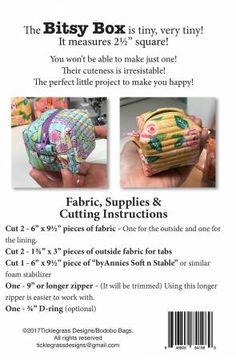 an advertisement for a sewing project with instructions