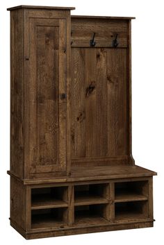 Wooden Entryway Organizer Shoe Rack Hat Storage| Cabinet Wood Coat Rack Bench With Back Porch Bench| Marbleton Model - LifeSong Milestones Wood Bench With Back, Wooden Bench Seat, Coat Rack Bench, Wood Coat Rack, Porch Bench, Large Farmhouse, Bench With Back, Entryway Organizer, Farmhouse Style Table