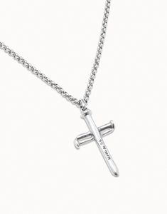 A large cross-shaped jewel for special occasions, made of silver-plated metal, with which you will become the center of all eyes. A way to transmit spirituality without giving up style, wearing this exclusive charm with your daily outfits. Do not hesitate to buy a charm made in Spain, 100% handcrafted and with the unmistakable design of UNOde50. Personalized Spiritual Cross Pendant Jewelry, White Gold Cross Jewelry For Spiritual Style, Spiritual White Gold Cross Jewelry, Nickel-free Symbolic Crucifix Jewelry, Sterling Silver White Gold Cross Necklace With Adjustable Chain, White Gold Sterling Silver Cross Necklace With Adjustable Chain, White Gold Cross Necklace With Adjustable Chain, Adjustable Cross-shaped Jewelry With Charms, White Gold Polished Cross Necklace