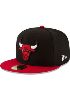 This Chicago Bulls Black Fitted Hat features a front embroidered team logo. You'll be ready to show your Bulls pride with this Cap! Go Bulls! New Era Basic 59FIFTY, Front team embroidered logo, Six panel design with eyelets, Inner fabric sweatband, Fitted sizing, Polyester material, Polyester, Wipe clean with cloth or cleaning kit, 4 Throwback Fitted Hat With Flat Brim For Fan Gear, Throwback Flat Brim Fitted Hat For Fan Gear, Throwback Flat Brim Fitted Hat For Fans, Sporty Flat Brim Fitted Hat For Fans, Black Fitted Hat For Baseball Season, Black Flat Bill Fitted Hat For Sports Events, Black Fitted Hat With Flat Brim For Sports Events, Black Fitted Hat With Flat Brim For Sports, Black Flat Brim Fitted Hat For Sports Events