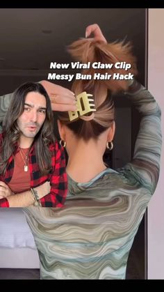 #instahair STAYS PUSHING MY THIN A** HAIR TO THE ABSOLUTE LIMIT🫣 @nicholeciotti u and ur hair are so FAB❤️❤️❤️ #clawclip #messybun… | Instagram Soft Bun Hairstyles Tutorial, Easy Updos For Long Hair With Clip, Long Hair Upstyles, Long Hair For Women, Fine Hair Updo, Hairstyle Ideas For Long Hair, Soft Updo