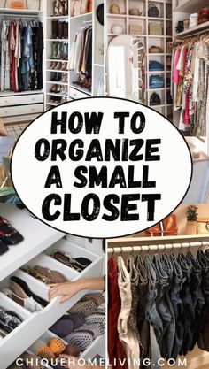 When it comes to organizing your closet, try to utilize all the space to keep your room clutter-free. Here are some tips to help you organise your closet #closetstorage Maximize Small Closet Space, Minimalist Closet Organization, Entry Closet Organization, Organize A Small Closet, Maximize Small Closet, Small Apartment Closet, Small Closet Shelving, Closet Design Ideas, Closet Space Savers