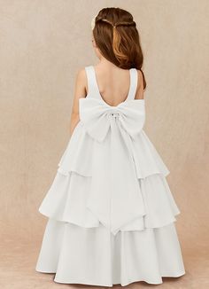 If you are looking for a classic dress for your girl, look no further. Margie is our adorable satin ballgown dress. This dress is not only perfect for a flower girl at a wedding but also versatile enough for other special occasions. Satin Ballgown, Ballgown Dress, Satin Flower Girl Dress, Stretch Satin Dress, Pink Flower Girl Dresses, Ivory Flower Girl, Ivory Flower Girl Dresses, Ivory Flowers, Dress Flower