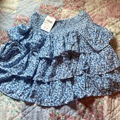 -Blue Floral Skirt -Perfect For Summer -Brand-Subdued -Size-Small Blue Floral Skirt Outfit Ideas, Blue Floral Skirt Outfit, Sicily Outfits, Navy Blue Long Skirt, Blue Skirt Outfits, Thrift List, Rara Skirt, Floral Skirt Outfits, Short Summer Skirts