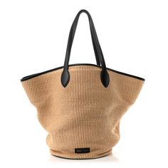 This is an authentic KHAITE Raffia Calfskin Osa Medium Tote in Natural and Black. This shoulder bag is crafted of fine woven raffia and black calfskin leather trim. The bag features leather shoulder straps, an open top and a spacious black fabric and leather interior. Designer Black Straw Bag With Woven Leather, Black Straw Bag With Intrecciato Weave For Shopping, Black Straw Shopping Bag With Intrecciato Weave, Black Woven Leather Straw Bag, Luxury Black Bucket Bag With Leather Trim, Leather Straw Bag With Intrecciato Weave, Luxury Woven Bucket Bag, Designer Black Straw Bag For Daily Use, Luxury Leather Straw Bag In Natural Color