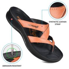 Adjustable Arch Support Flip Flops, Adjustable Arch Support Flat Flip Flops, Flat Synthetic Slippers With Arch Support, Synthetic Slippers With Arch Support, Comfortable Flat Flip Flops With Arch Support, Comfortable Slip-resistant Synthetic Sandals, Synthetic Toe Post Sandals With Ortholite Insole, Brown Slip-resistant Open Toe Sandals, Synthetic Toe Post Sandals With Arch Support