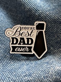 "These cute little brooch pins are a cute way to show your love and appreciation for Dad. The perfect little add in to a gift for your special Dad. These pins are made of a metal alloy and  enamel colour filled in. Each pin is about 1.5\"x1.5\".  These pins are all pin back and clasp on the back to help securely.  The one you see in the picture will be the exact one you will be receiving. Pins will come neatly packed and ready to gift or enjoy for yourself. If and have any questions please message us!" Black Lapel Pin Brooch For Gift, Black Brooch Lapel Pin As Gift, Black Lapel Pin Brooch As Gift, Personalized Silver Lapel Pin For Gift, Personalized Silver Lapel Pin Gift, Personalized Silver Lapel Pin As Gift, Novelty White Pins For Gifts, Personalized White Pins For Gifts, Silver Novelty Pins For Gifts