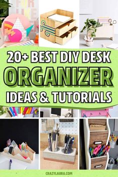 20 best diy desk organizer ideas and tutors to make it work for you