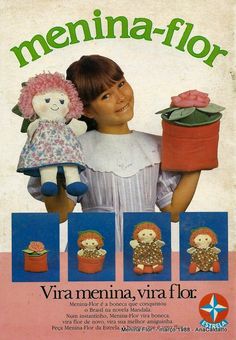 an advertisement for the merina - flor doll maker