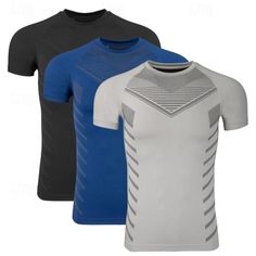 Season:Spring  Summer; Function:Soft,Breathable,Quick dry; Fabric:Polyester; Sleeve Length:Short Sleeve; Gender:Men's; Style:Muscle,Fashion,Basic; Elasticity:Micro-elastic; Tops Type:Sports T-Shirt,Gym Shirt,Fitness Tops; Occasion:Gym,Sport,Casual Daily; Top Length:Regular; Fit Type:Regular Fit; Pattern:Color Block; Design:3 Pack; Neckline:Crew Neck; Front page:FF; Listing Date:02/02/2024; Production mode:External procurement; Bust:; Length [Top]: Gym Shirts Mens, Sports T Shirt, Gym Tops, Activewear Fashion, Gym Shirts, Gym Fitness, Sport T Shirt, Gym Men, Yellow Black