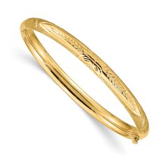 Free shipping and free returns. Shop our selection for the best in unique, custom, fine, fashion, and handmade solid jewelry from our online store near you. Baby Bangles, Baby Jewelry, Gold Bracelets, Fine Jewelry Bracelets, Gold Bangle, Childrens Jewelry, Hinged Bangle, Fine Jewelry Gift, Gold Bangles