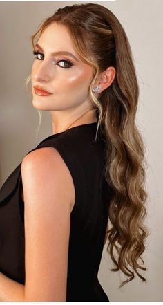 #fashion, #style, #haircare, #beauty Buchifresa Hairstyles, Hair Graduation Ideas, Hair Styles For Graduations, Hairstyles For Off The Shoulder Dress, Graduation Hair Styles, Wedding Guest Hair Ideas, Graduation Hair Ideas, Simple Bridal Hairstyles, Hairstyles For Strapless Dresses