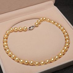 The pearls from the salt water of Japan are cultured in the Pinctada fucata oyster. All of our pearl necklaces are made locally ✦ HIGHEST QUALITY JEWELRY ✦ Hand picked genuine pearls with thick and iridescent mother of pearl. Imported direct from the source, our pearls represent the finest in brilliance and quality. All of our products come with a genuine cultured pearl guarantee! Designer necklace with round white cultured pearls measuring 8.0-10.0mm in diameter. Can be worn to any occasion, whether it's a formal evening event or everyday leisure. ✦ PERFECT FOR GIFT ✦ These elegant beads make the perfect Mother's Day, Valentine's Day, Christmas, Hanukkah, Birthdays, June Birthstone, Engagement, Brides, Bridesmaids or Graduation gift for any woman, adult, daughter, granddaughter, girlfrien Japanese Pearls, Akoya Pearl Necklace, Necklace Gift Box, Designer Necklace, Jewelry Hand, Pearl Necklaces, Akoya Pearls, June Birth Stone, Deep Sea