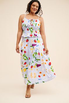 Rent Maeve Picnic Midi Skirt from Nuuly. Pick 6 items for $98/month. Free shipping + returns. Summer Tiered Skirt For Picnic, White Skirt For Spring Picnic, Lisa Says Gah, Natural Fabrics, Midi Skirt, Vintage Fashion, California, Skirt, Free Shipping