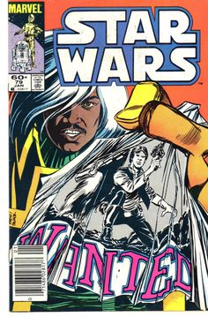 the cover to star wars, featuring an image of darth vader and princess leisa