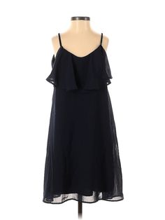 Vero Moda Cocktail Dress Size: X-Small Black Dresses - new. No Fabric Content, Slip dress, Cold Shoulder, Solid, Knee Length, Sleeveless | Vero Moda Cocktail Dress - Slip dress: Black Solid Dresses - New - Size X-Small Slip Dress Black, Small Black Dress, Dress Slip, Black Cocktail, Black Cocktail Dress, Solid Dress, Black Dresses, Black Solid, Dress Black