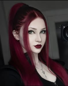 Gothic Hairstyles Long, Vampire Hairstyles, Gothic Hairstyle, Vampire Hair, Cotton Candy Hair, Gothic Hairstyles, Candy Hair, Goth Hair, Hot Green