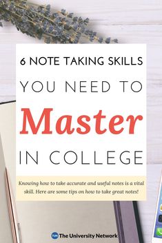 a note taking skills you need to master in college