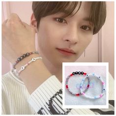 Diy Kpop Jewellery, New Jeans Jewelry Kpop, Adjustable Kpop Style Friendship Bracelets With Letter Beads, Personalized Kpop Beaded Bracelets, Skz Bracelet, Skz Outfits Inspired, Stray Kids Bracelet, Skz Diy, Skz Merch