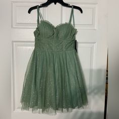 Brand New. Beautiful Dress! I Bought It For My Daughter For Homecoming, But She Found Another Dress She Liked Better And It Was Past The Return Window. New With Tags. Sage Green. Size 1/2 For My Daughter, Homecoming Dress, Beautiful Dress, My Daughter, Homecoming Dresses, Sage Green, To My Daughter, Homecoming, Beautiful Dresses