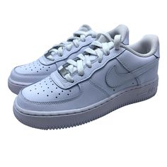 Nike Air Force 1 Le Triple White Sneaker Youth Size 4y Dh2920-111 White Box Has No Lid Will Ship As Soon As Possible After Payment Is Received Please Make Sure Size And Shipping Address Is Correct Before Purchasing All Items Are 100% Authentic All Orders Are Shipped Mon-Fri Only So Please Be Patient If Your Order Is Placed On Fri-Sun Feel Free To Message Me With Any Questions. Thank You Be Patient, White Box, Kids Nike, Nike Air Force 1, White Nikes, Air Force 1, Nike Air Force, White Sneaker, Kid Shoes