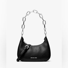 100% Leather From Tanneries Meeting The Highest Standards Of Environmental Performance Shoulder Bag Pebbled Leather 100% Leather Silver-Tone Hardware 9.25"W X 6.75"H X 2.5"D Handle Drop: 10” Adjustable Strap: 22.25”-24.75 Interior Details: 3 Front Slip Pockets Lining: 100% Polyester Zip Fastening Imported Michael Kors Pebbled Leather Shoulder Bag With Soft Leather, Michael Kors Textured Pebbled Leather Shoulder Bag, Michael Kors Leather Bag With Textured Leather, Michael Kors Textured Leather Bags, Michael Kors Pebbled Leather Shoulder Bag, Michael Kors Pebbled Leather Bag For Everyday Use, Michael Kors Textured Leather Evening Shoulder Bag, Chic Michael Kors Textured Leather Shoulder Bag, Michael Kors Everyday Pebbled Leather Bag