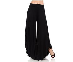 Chic Black Harem Pants For Fall, Chic Black Stretch Harem Pants, Chic Black Harem Pants For Spring, Wide Leg Pleated Pants, Pleated Wide Leg Pants, Autumn Pattern, Pleated Fabric, Pantalon Large, Pleated Pants