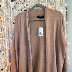 Nwt, Excellent Condition Trendy Winter Cardigan By Forever 21, Long Sheer Cardigan, Forever 21 Long Sleeve Cardigan For Fall, Forever 21 Casual Fall Cardigan, Brown V-neck Cardigan For Loungewear, Sleeveless Sweater Cardigan, Taupe Cardigan, Beige V-neck Cardigan One Size, Forever 21 Long Sleeve Winter Cardigan