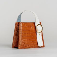 Luxury Handmade Top Handle Shoulder Bag, Luxury Textured Leather Top Handle Baguette Bag, On-the-go Top Handle Baguette Bag With Detachable Handle, Eco-friendly Top Handle Bag With Leather Handles, Luxury Leather-lined Top Handle Bag, Parisa Wang, Purses Designer, Top Handle, Top Handle Bag