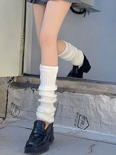 The price is for a pair of leg warmers only, others are not included.   	 		 			Size 			Free Size 		 		 			Length 			50 Fitted Knitted Knee-high Socks, Casual Fitted Knitted Knee-high Socks, Casual Knitted Fitted Knee-high Socks, Casual Footless Legwear For Fall, Fitted Mid-calf White Leg Warmers, Casual One Size Legwear For Fall, Fitted Mid-calf Casual Legwear, Casual Fitted Mid-calf Legwear, White Fitted Ribbed Leg Warmers