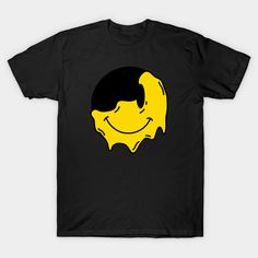 A melting smiley emoji for everyone. -- Choose from our vast selection of Crewneck and V-Neck T-Shirts to match with your favorite design to make the perfect graphic T-Shirt. Pick your favorite: Classic, Boxy, Tri-Blend, V-Neck, or Premium. Customize your color! For men and women. Smiley Face Tshirt, Logo Samples, Smiley Emoji, Streetwear Tshirt, Smiley Face, Smiley, V Neck T Shirt, Graphic Tshirt, Shirt Designs