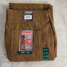 Brand New With Tags! Coleman Mens Fleece Lined Bonded Utility Pants Size 40x30. Retails For $85! Tags: Men's Fleece Lined Pants, Winter Wear, Men's Fashion, Warm Pants, Insulated Pants, Comfortable Pants, Casual Wear, Men's Clothing, Cold Weather Gear, Fleece Pants, Outdoor Pants, Cozy Pants, Men's Bottoms, Stylish Pants, Men's Winter Fashion, Thermal Pants, Men's Outdoor Wear, Everyday Wear, Winter Fashion, Men's Activewear Men's Winter Fashion, Mens Outdoor Wear, Cozy Pants, Thermal Pants, Lined Pants, Men's Activewear, Men's Bottoms, Warm Pants, Cold Weather Gear