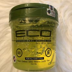 Brand New And Sealed! Eco Olive Oil Professional Styling Gel For All Hair Types. Large 16 Ounce Size. Best Hair Gel For Natural Hair, Eco Gel Natural Hair Curls, Eco Hair Gel, Eco Styling Gel, Products For Fine Hair, Dry Hair Repair, Eco Gel, Curly Products, Gel For Hair