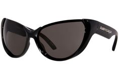 ad eBay - Find many great new & used options and get the best deals for Balenciaga BB0201S 001 Sunglasses Women's Black/Grey Lenses Cat Eye Shape 65mm at the best online prices at eBay! Free shipping for many products! Balenciaga Sunglasses, Cat Eyes, Coach Sunglasses, Balenciaga Logo, Silver Logo, Gold Sunglasses, Eye Shapes, Grey Lenses, Eyeglasses For Women