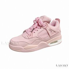 Lasaky - Pink Casual Sports Shoes for Older Children, Stylish Leather-look Running Shoes Pink Shoes Sneakers, Trendy High Heels, Pretty Shoes Sneakers, Pink Running Shoes, Shoes Pink, Casual Sport Shoes, Platform Wedge Sandals, Pink Shoes, Pretty Shoes